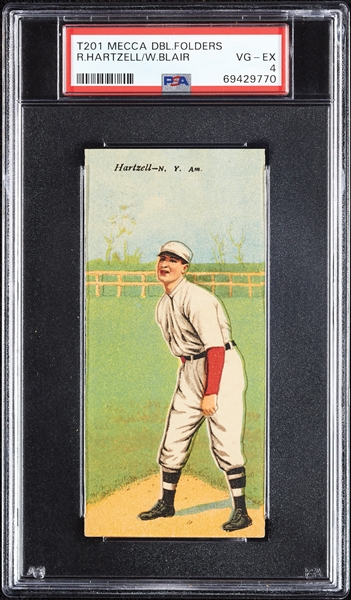 1911 T201 Mecca Double Folders Hartzell/Blair PSA 4