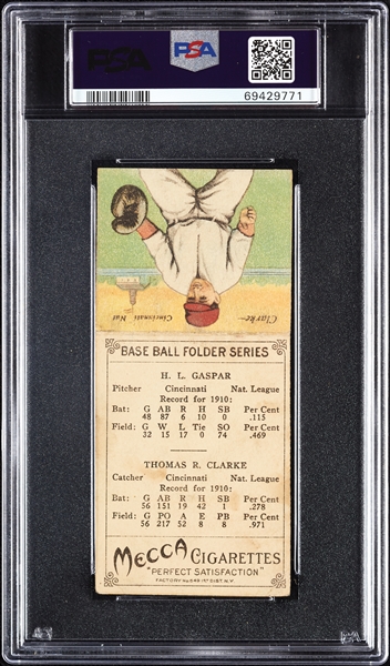 1911 T201 Mecca Double Folders Gaspart/Clarke PSA 3