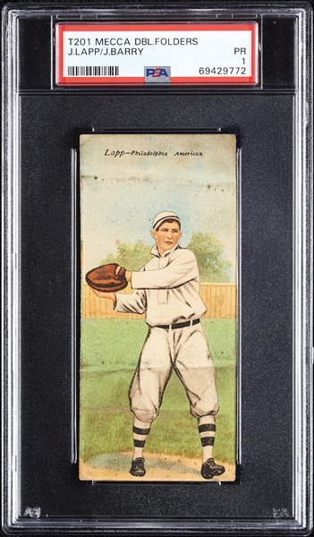 1911 T201 Mecca Double Folders Lapp/Barry PSA 1