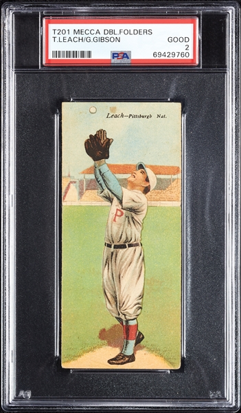 1911 T201 Mecca Double Folders Leach/Gibson PSA 2