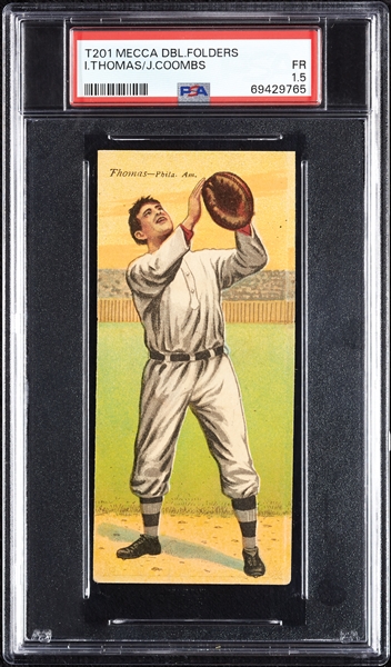 1911 T201 Mecca Double Folders Thomas/Coombs PSA 1.5