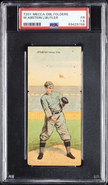 1911 T201 Mecca Double Folders Abstein/Butler PSA 1.5