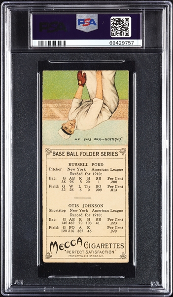 1911 T201 Mecca Double Folders Ford/Johnson PSA 1.5