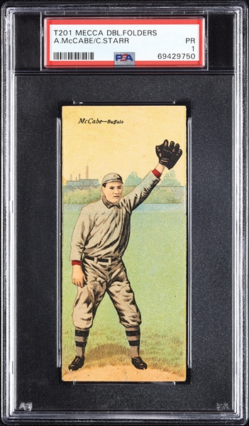 1911 T201 Mecca Double Folders McCabe/Starr PSA 1