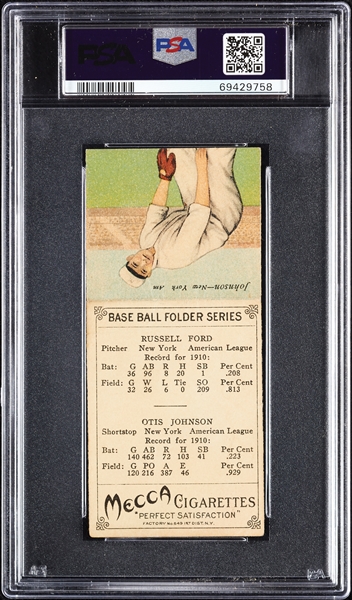 1911 T201 Mecca Double Folders Ford/Johnson PSA 1.5