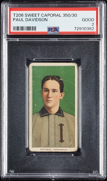 1909-11 T206 Paul Davidson PSA 2