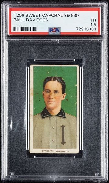 1909-11 T206 Paul Davidson PSA 1.5