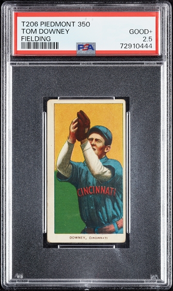 1909-11 T206 Tom Downey Fielding PSA 2.5