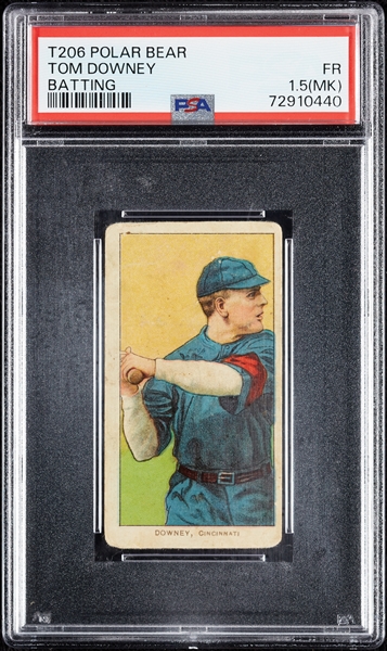 1909-11 T206 Tom Downey Batting PSA 1.5 (MK)