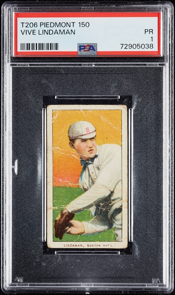 1909-11 T206 Vive Lindaman PSA 1