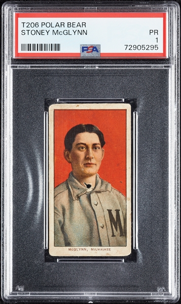 1909-11 T206 Stoney McGlynn PSA 1