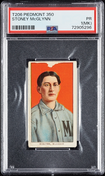 1909-11 T206 Stoney McGlynn PSA 1 (MK)