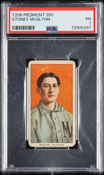 1909-11 T206 Stoney McGlynn PSA 1