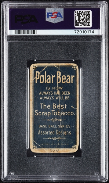 1909-11 T206 Roger Bresnahan With Bat PSA 1 (MK)