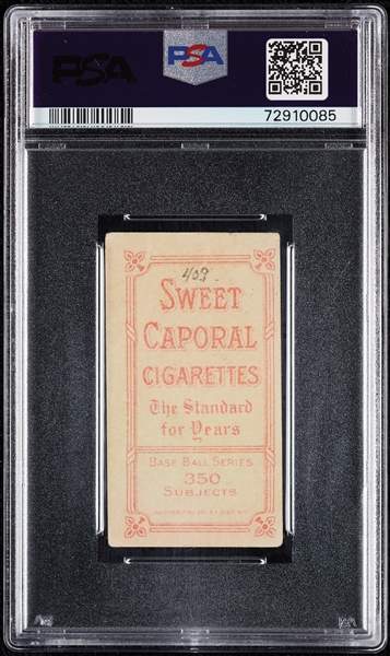 1909-11 T206 Shad Barry Milwaukee PSA 1 (MK)