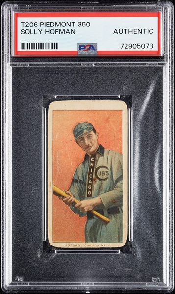 1909-11 T206 Solly Hofman PSA Authentic