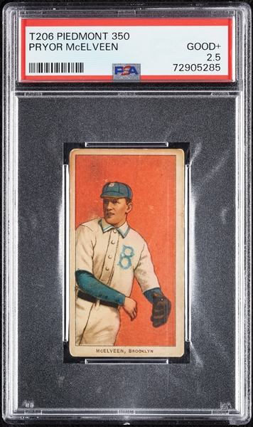 1909-11 T206 Pryor McElveen PSA 2.5