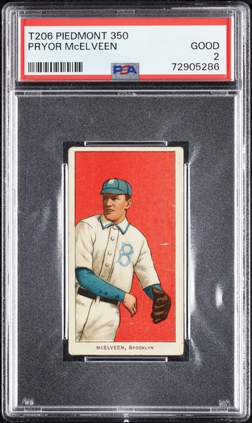 1909-11 T206 Pryor McElveen PSA 2