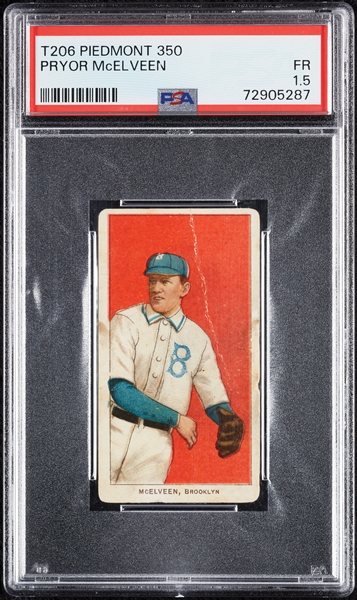 1909-11 T206 Pryor McElveen PSA 1.5