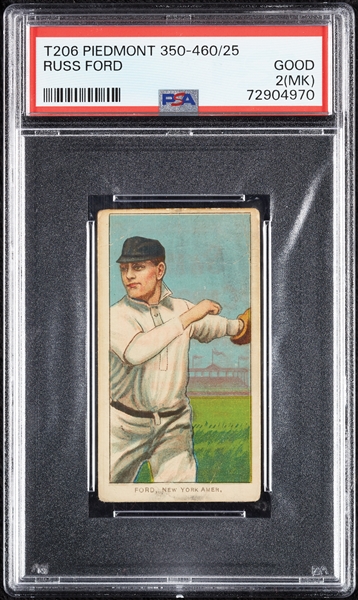 1909-11 T206 Russ Ford PSA 2 (MK)