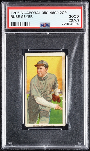 1909-11 T206 Rube Geyer PSA 2 (MC)