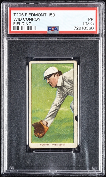 1909-11 T206 Wid Conroy Fielding PSA 1 (MK)