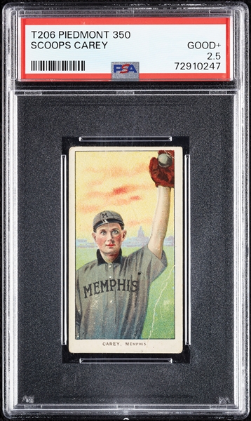 1909-11 T206 Scoops Carey PSA 2.5