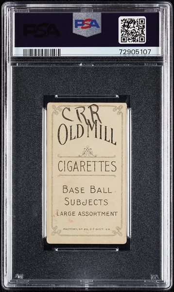 1909-11 T206 Peaches Graham Boston (Old Mill Back) PSA 3 (MK)