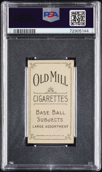 1909-11 T206 Topsy Hartsel (Old Mill Back) PSA 4