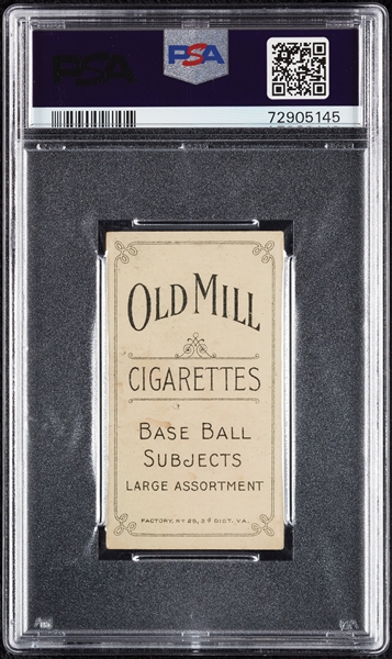 1909-11 T206 Topsy Hartsel (Old Mill Back) PSA 1