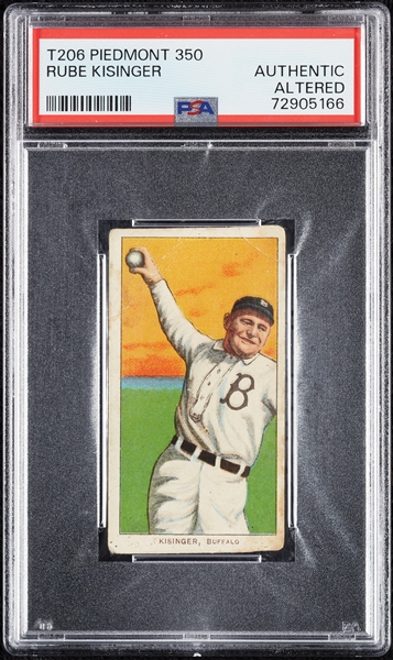 1909-11 T206 Rube Kisinger PSA Authentic