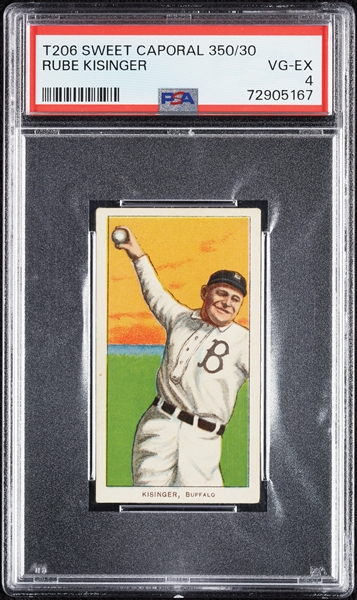 1909-11 T206 Rube Kisinger PSA 4