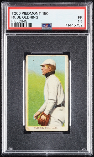 1909-11 T206 Rube Oldring Fielding PSA 1.5