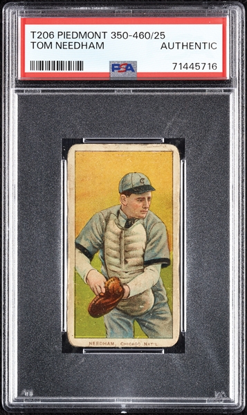 1909-11 T206 Tom Needham PSA Authentic