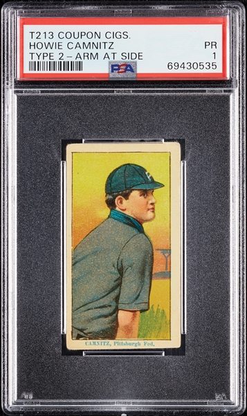 1914 T213 Coupon Cigarettes (Type 2) Howie Camnitz Arm At Side PSA 1