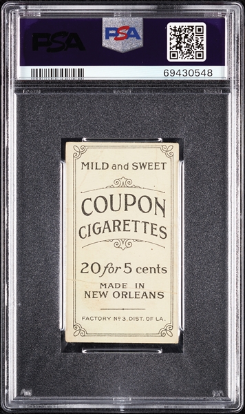 1914 T213 Coupon Cigarettes (Type 2) Hal Chase Buffalo, Throwing PSA 1