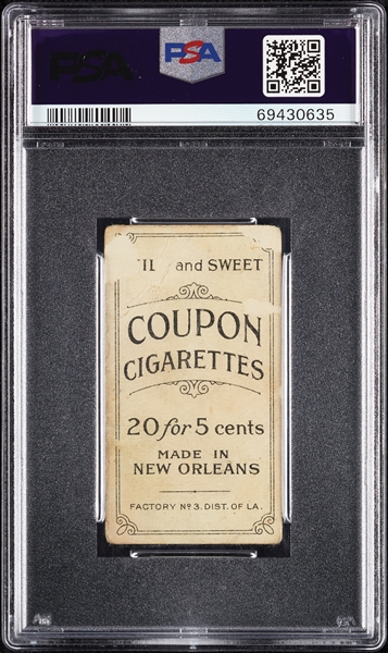 1914 T213 Coupon Cigarettes (Type 2) John Hummel Brooklyn Nat. PSA 1