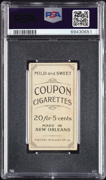 1914 T213 Coupon Cigarettes (Type 2) Hughie Jennings One Hand Showing PSA 1.5