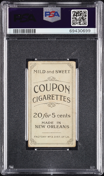 1914 T213 Coupon Cigarettes (Type 2) Larry McLean PSA 1