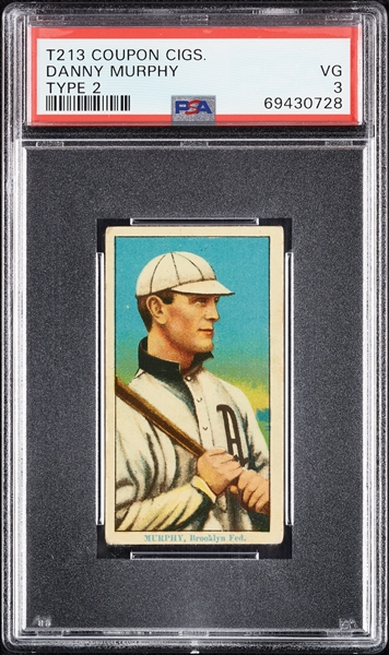 1914 T213 Coupon Cigarettes (Type 2) Danny Murphy PSA 3