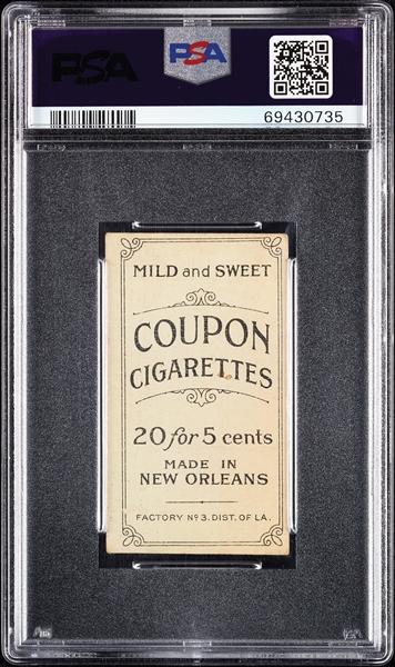 1914 T213 Coupon Cigarettes (Type 2) Tom Needham PSA 1