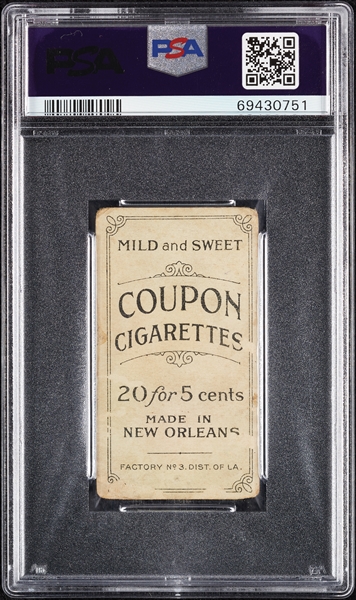 1914 T213 Coupon Cigarettes (Type 2) Dode Paskert Philadelphia Nat. PSA 2