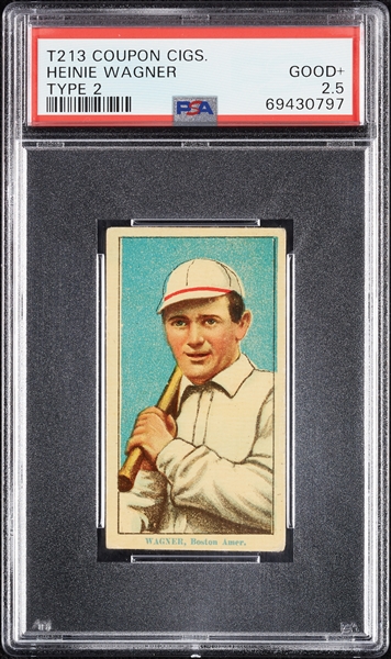 1914 T213 Coupon Cigarettes (Type 2) Heinie Wagner PSA 2.5