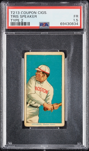 1914 T213 Coupon Cigarettes (Type 2) Tris Speaker PSA 1.5