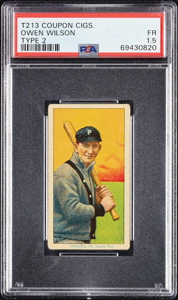 1914 T213 Coupon Cigarettes (Type 2) Owen Wilson PSA 1.5