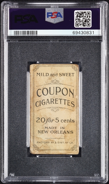 1914 T213 Coupon Cigarettes (Type 2) Mike Mowrey Pittsburgh Nat. PSA 1