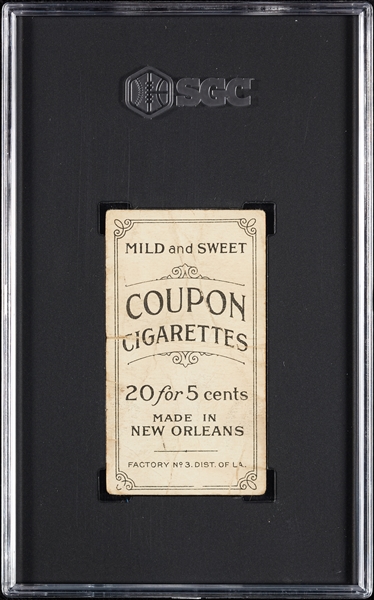 1914 T213 Coupon Cigarettes (Type 2) Joe Kelley New York SGC 1