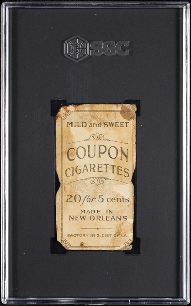 1914 T213 Coupon Cigarettes (Type 2) Dots Miller SGC Authentic