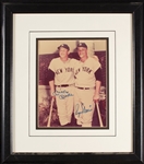 Mickey Mantle & Roger Maris Signed 8x10 Framed Photo (BAS)
