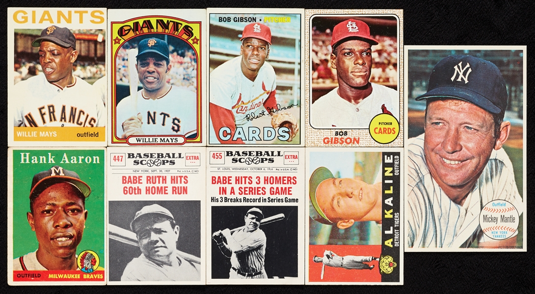 Massive Group of 1950s to 1970s Topps Baseball HOFers and Rookies Group (655)